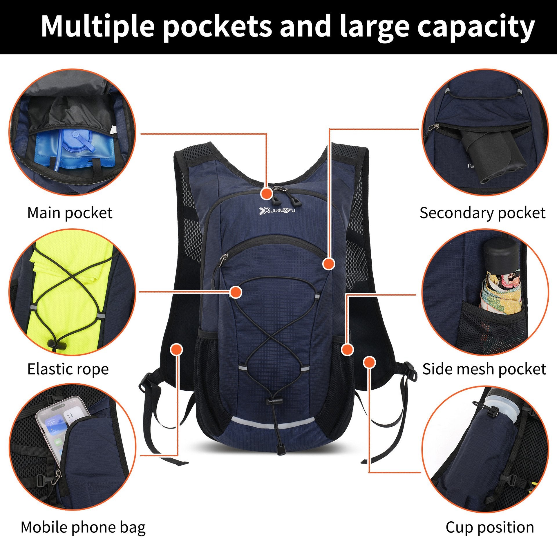 Hiking and mountain climbing backpack