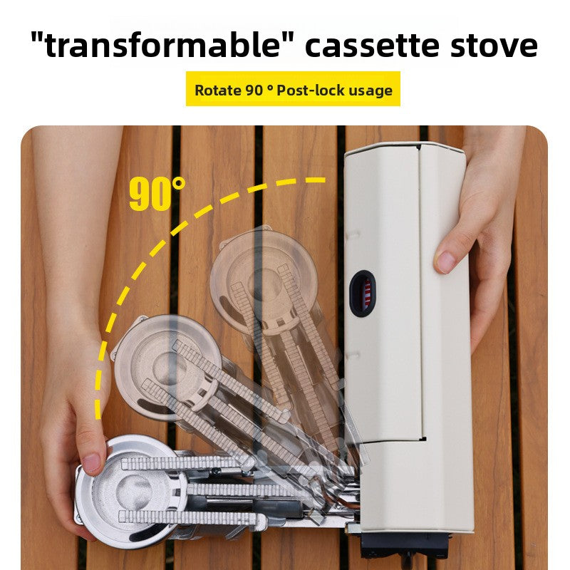 Portable Windproof Camping Stove with Smart Explosion-Proof