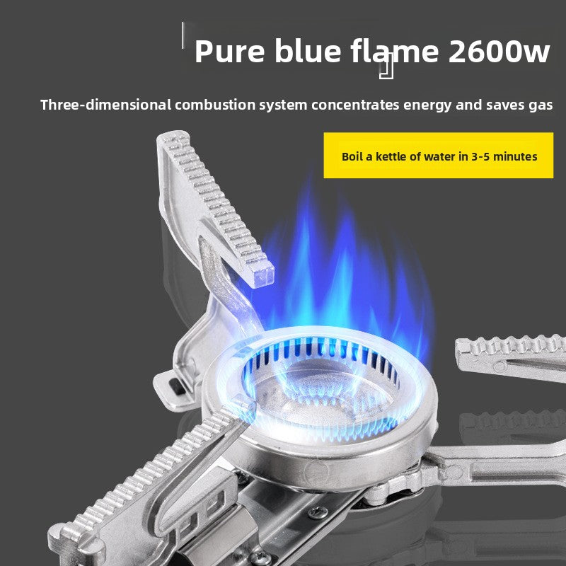 Portable Windproof Camping Stove with Smart Explosion-Proof