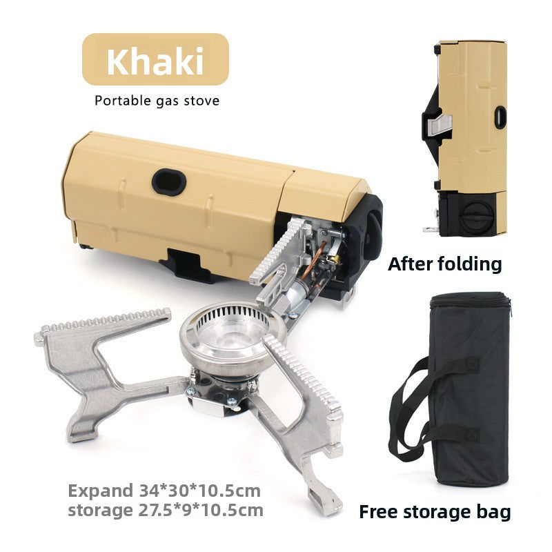 Portable Windproof Camping Stove with Smart Explosion-Proof