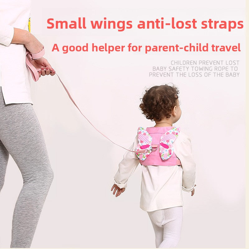 Children's anti-lost traction rope backpack