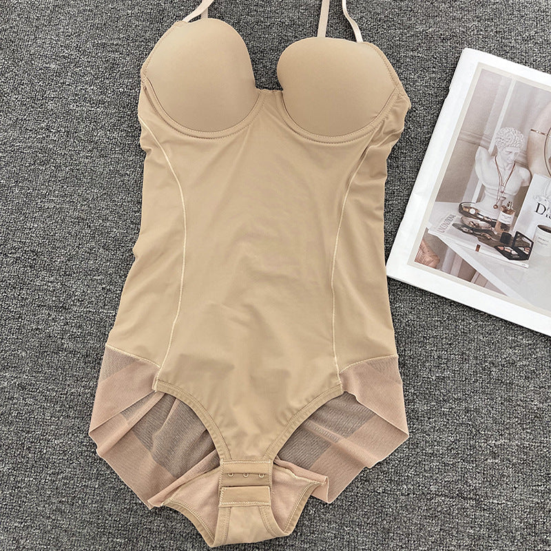 One-piece with bra, shapewear