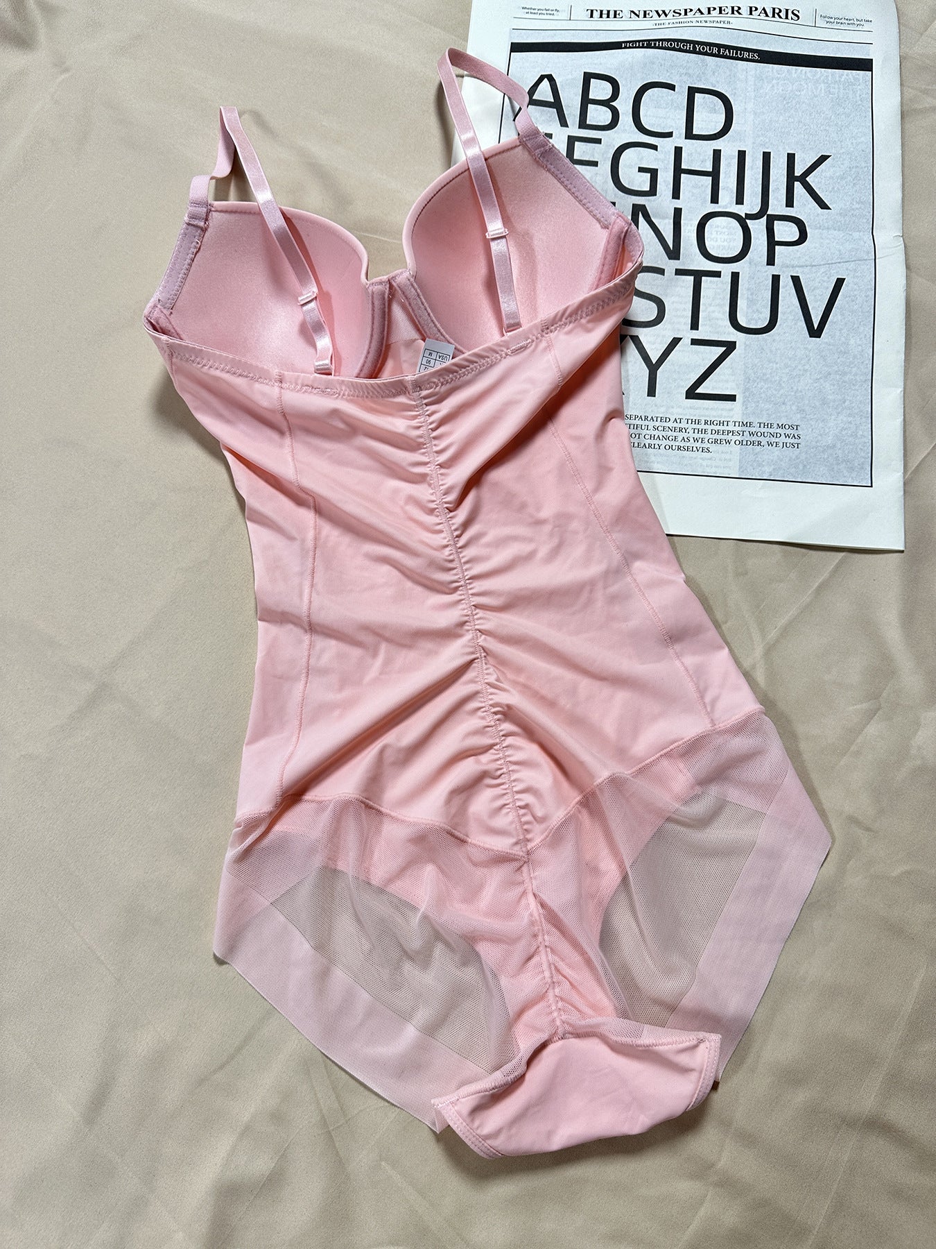 One-piece with bra, shapewear