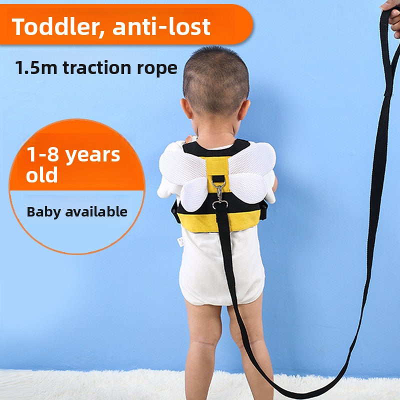 Children's anti-lost traction rope backpack